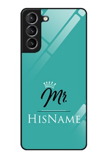 Galaxy s21 Plus Custom Glass Phone Case Mr with Name