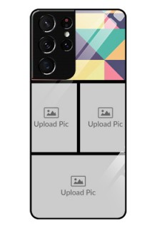 Galaxy S21 Ultra Custom Glass Phone Case  - Bulk Pic Upload Design