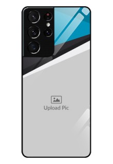 Galaxy S21 Ultra Photo Printing on Glass Case  - Simple Pattern Photo Upload Design