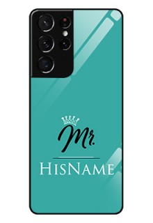 Galaxy S21 Ultra Custom Glass Phone Case Mr with Name