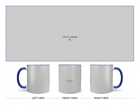 Full Pic Upload Upload Design On Dual Tone Blue Mug