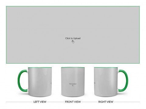 Full Pic Upload Upload Design On Dual Tone Green Mug
