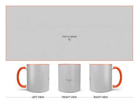 Full Pic Upload Upload Design On Dual Tone Orange Mug