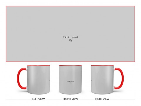 Full Pic Upload Upload Design On Dual Tone Red Mug