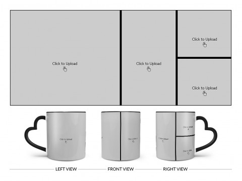 4 Pic Upload Upload Design For Multiple Occasions Design On Love Handle Dual Tone Black Mug