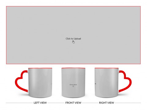 Full Pic Upload Upload Design On Love Handle Dual Tone Red Mug