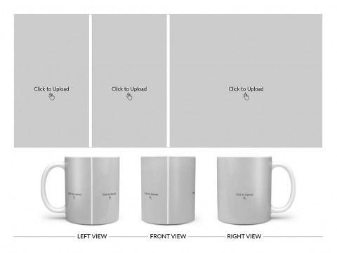 3 Pic Upload Design For Any Occasions & Event Design On Plain white Mug