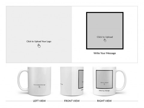 Company Mug With Photo Design On Plain white Mug