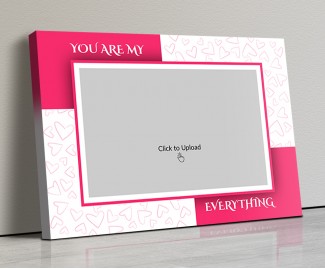 Photo Canvas Frames 14x10 - You Are My Everything  With Love Sketch Design