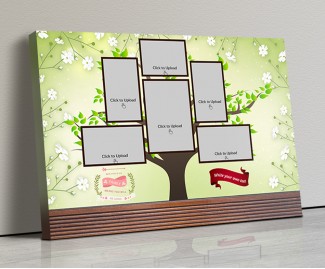 Photo Canvas Frames 14x10 - Family Tree Design