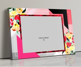Photo Canvas Frames 14x10 - Floral Abstract  Design