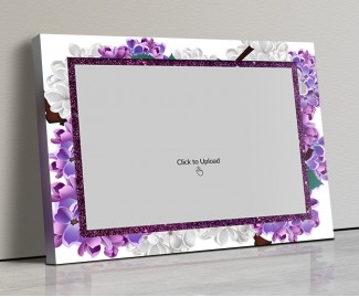 Photo Canvas Frames 14x10 - Lavender Floral  Design
