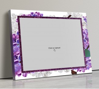 Photo Canvas Frames 14x12 - Lavender Floral  Design