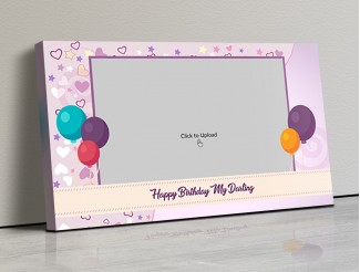 Photo Canvas Frames 17x10 - Birthday Balloons Design