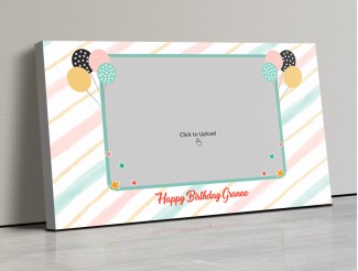 Photo Canvas Frames 17x10 - Happy Birthday Granny Design