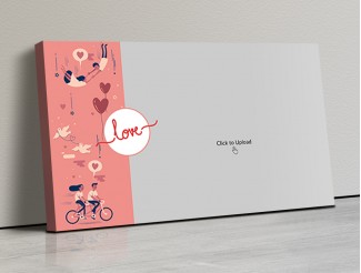 Photo Canvas Frames 17x10 - Love Cycle Design
