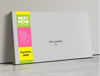 Photo Canvas Frames 17x10 - Mom And Baby Line Art Design