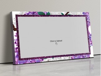 Photo Canvas Frames 17x10 - Lavender Floral  Design