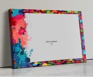 Photo Canvas Frames 20x14 - Water Color Splash Design