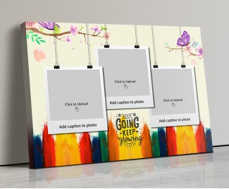 Photo Canvas Frames 20x14 - Keep Going Keep Growing Quotation Design