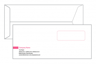 Premium Pink Color Envelope Design