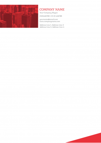 Red And White Letterhead